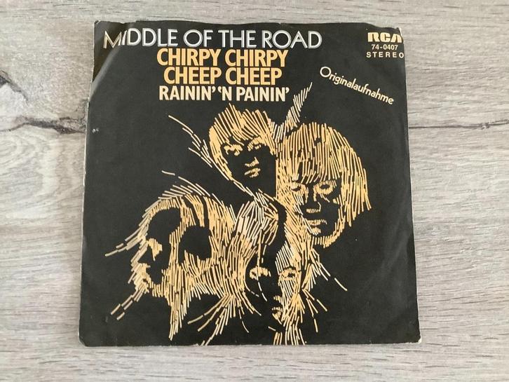 Vinyl single Middle of the road (Chripy cheep,chripy cheep), Cd's en Dvd's, Vinyl Singles, Gebruikt, Single, Pop, 7 inch, Ophalen of Verzenden
