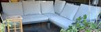 tuinset lounge loungeset zetels tafel bijzettafel, Ophalen, Bijzettafel, Aluminium, Zo goed als nieuw