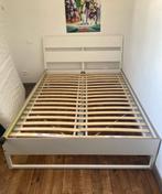 Prachtig wit houten bed met boxspring&matras 140/200 nieuw, Ophalen, Zo goed als nieuw, Wit, Hout