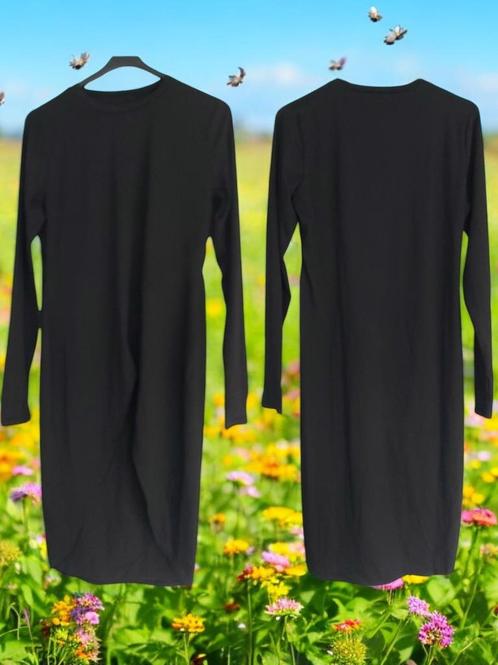 Lang tuniek shirt zwart XL, Kleding | Dames, Blouses en Tunieken, Nieuw, Maat 46/48 (XL) of groter, Zwart, Verzenden