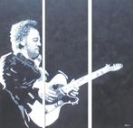 groot olieschilderij Bruce Springsteen 3-luik (120x120, Huis en Inrichting, Woonaccessoires | Schilderijen, Tekeningen en Foto's