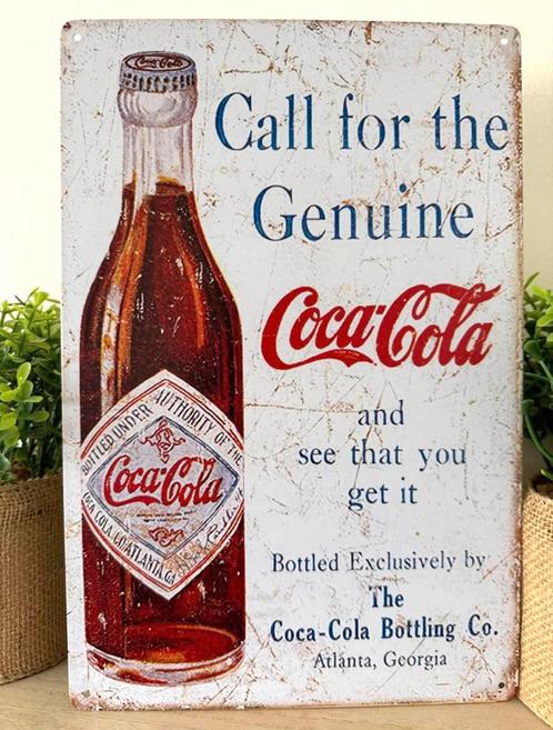Metalen reclamebord Coca-Cola, Verzamelen, Merken en Reclamevoorwerpen, Nieuw, Reclamebord, Ophalen of Verzenden