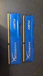Kingston HyperX Fury 8GB (2x4GB) DDR3 1600mHz CL10, Computers en Software, RAM geheugen, 8 GB, DDR3, Ophalen of Verzenden, Zo goed als nieuw