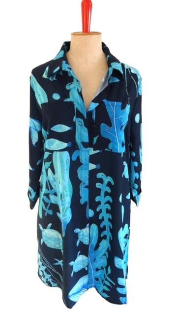 Nieuwe strandjurk tuniek leuke print. Grote XL beschikbaar voor biedingen