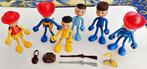 6 figurines flexibles Western BRABO + accessoires, de 1977, Enlèvement ou Envoi, Utilisé, Humain