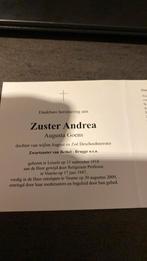 Zuster Augusta Goens, Verzamelen, Bidprentjes en Rouwkaarten, Verzenden, Bidprentje