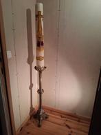 Kandelaar in messing uit kerk, Antiek en Kunst, Ophalen