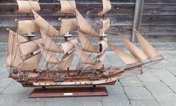 45 jaar oude "siglo XIX" houten model schip