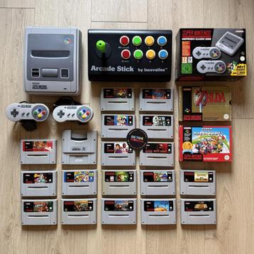 Super Nintendo-consoles + spellen  beschikbaar voor biedingen