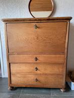 Antieke eiken secretaire/ bureau, Antiek en Kunst, Ophalen