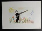 BANKSY EXTRA GROOT genummerd met stempel, Ophalen of Verzenden