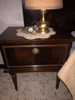 Bed 2p, nachtkastjes en klein dressoir retro, Huis en Inrichting, Ophalen, Gebruikt
