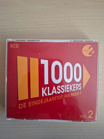 5cd box. 1000 Klassiekers.  Vol. 2. (Radio 2). beschikbaar voor biedingen
