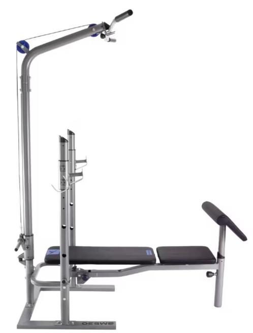 Domyos BM 530 fitnessbank, Sport en Fitness, Fitnessmaterialen, Zo goed als nieuw, Fitnessbank, Armen, Benen, Borst, Buik, Rug