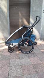 Charette Thule Cross (place pour 1 enfant) couleur turquoise, Ophalen, 20 tot 40 kg, Kinderkar, Gebruikt