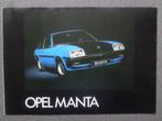 Opel Manta BLAUW 05-1980 Franstalige brochure, Boeken, Verzenden, Opel