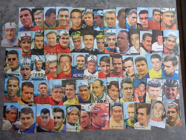 WIELRENNERS PRENTJES CHROMO's JAREN MIDDEN 60  65X ****** en, Hobby en Vrije tijd, Stickers en Plaatjes, Ophalen of Verzenden