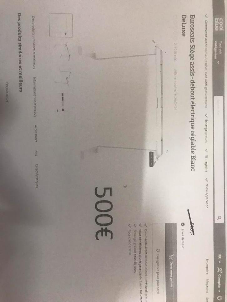 Eurostars siège assis-debout électrique réglable⚡️🔥, Diversen, Bureau-accessoires, Nieuw