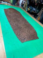 Cognac tuigleer met leopard desing 3-3,5 mm dik half soepel, Hobby en Vrije tijd, Ophalen of Verzenden, Zo goed als nieuw