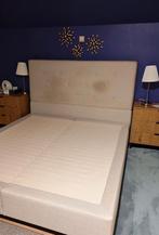 Boxspring zonder matras 180x210, Gris, 210 cm, Enlèvement, Utilisé