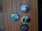 4 vintage buttons Batman, Verzamelen, Speldjes, Pins en Buttons, Ophalen of Verzenden, Gebruikt, Figuurtje, Button