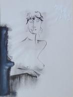 JAN VAERTEN / NAAKTE VROUW / ORIGINEEL WERK / 65x50cm / SIG, Antiek en Kunst, Kunst | Schilderijen | Modern, Ophalen of Verzenden