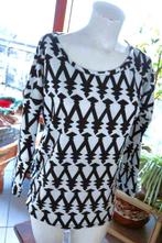 zwart wit prachtig origineel T-shirt, Taille 38/40 (M), Enlèvement ou Envoi, Casual Ladies, Comme neuf