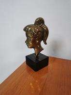 Art Deco bronzen vrouw buste, Antiek en Kunst, Antiek | Brons en Koper, Ophalen of Verzenden
