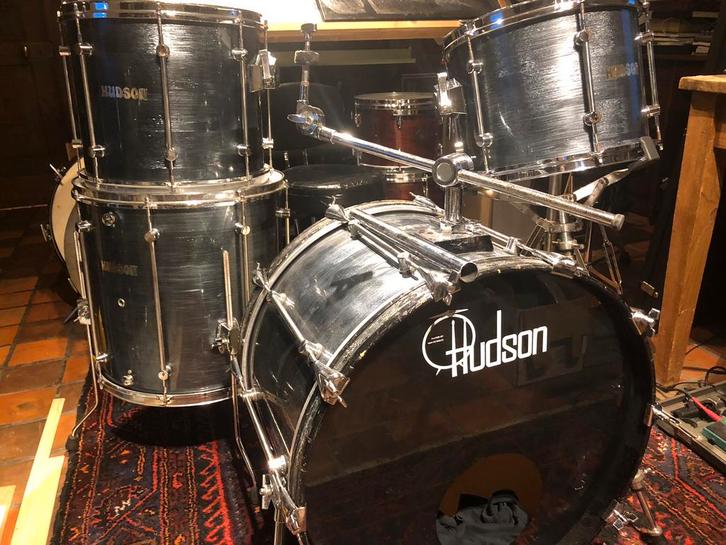 Hudson(sonorus) jaren 70 beetch shellset, Muziek en Instrumenten, Drumstellen en Slagwerk, Gebruikt, Sonor, Ophalen
