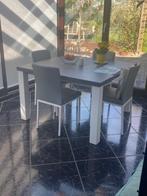 keukentafel & stoelen, Huis en Inrichting, Tafels | Eettafels, Ophalen, Kunststof, Vierkant, Nieuw