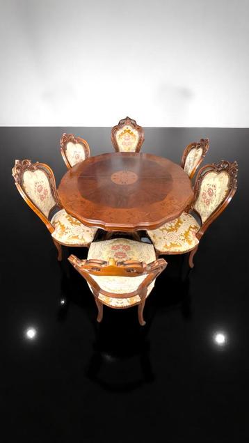 Luxe eettafelset in neorococo stijl – Italië of Frankrijk beschikbaar voor biedingen
