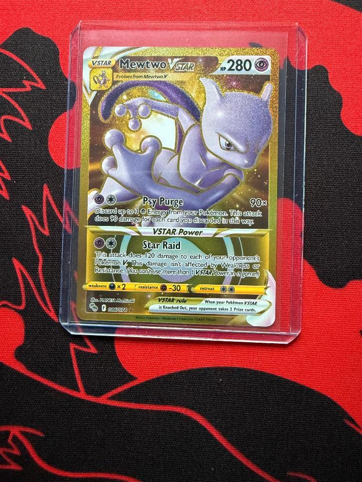 Pokémon Mewtwo VSTAR (PGO 086) Pokémon GO, Hobby en Vrije tijd, Verzamelkaartspellen | Pokémon, Zo goed als nieuw, Losse kaart