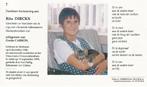 Rita Dirckx met poes 1946-1999, Verzamelen, Bidprentjes en Rouwkaarten, Ophalen of Verzenden