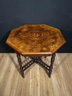 mahoniehouten veren speeltafel, daterend uit de Charles X p, Ophalen