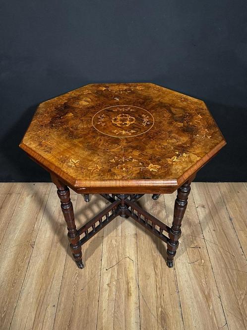 mahoniehouten veren speeltafel, daterend uit de Charles X p, Huis en Inrichting, Tafels | Salontafels, Ophalen