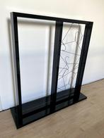 Decoratieve eyecather van hoogglans zwart hout en kapstokken, Huis en Inrichting, Woonaccessoires | Kapstokken, Ophalen, Hout