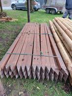 42stuk Azobe tuinpaal gepunt geschaafd v groef 250x6,5x6,5, Tuin en Terras, Palen, Balken en Planken, Ophalen of Verzenden, Nieuw