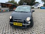 Fiat 500C 1.2cc slechts 83 Dkm 7/2015, Auto's, Fiat, Voorwielaandrijving, Stof, Cabriolet, Zwart