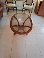 ovaal vormig salontafel, Ophalen, Zo goed als nieuw, Ovaal, Hout