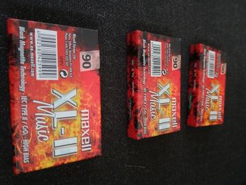 3 maxell xl-ll cassette nog in de verpakking / nieuw  beschikbaar voor biedingen