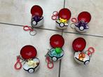 Set van 6 Vintage Pokemon Pokeball Keychains Nintendo, Verzamelen, Ophalen of Verzenden