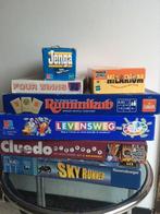 7 gezelschapsspelen: rummikub, levensweg, ..., Ophalen of Verzenden, Gebruikt