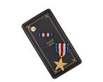 US WWII Cased Slot Brooch Silver Star Medal, Ophalen of Verzenden, Landmacht, Lintje, Medaille of Wings
