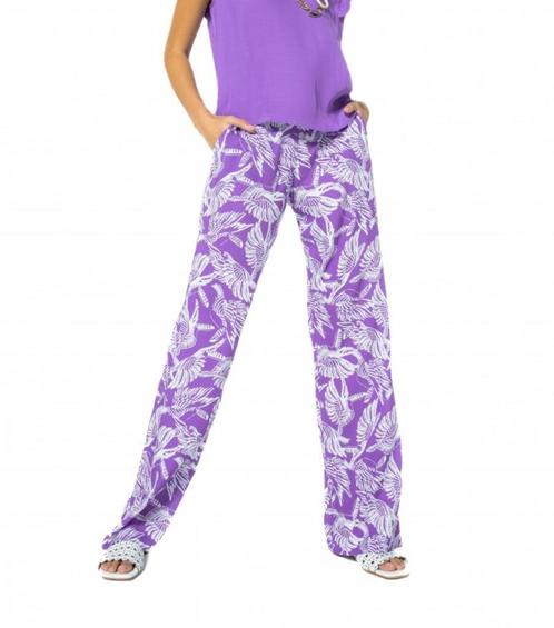 Caroline Biss broek maat 40, Kleding | Dames, Broeken en Pantalons, Zo goed als nieuw, Maat 38/40 (M), Paars, Verzenden