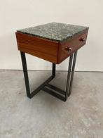 Art deco bijzettafel met groene marmer, Antiek en Kunst, Antiek | Meubels | Kasten, Ophalen