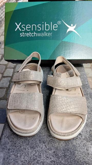 xsensible sandaal,stretchwalker-dames-37-beige-1x gedragen beschikbaar voor biedingen