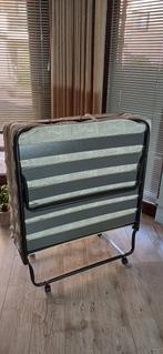 Vouwbed met Matras, Ophalen, 90 cm, Eenpersoons, Zwart