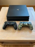 Ps4 pro 1 Tb + 2 controllers, Games en Spelcomputers, Spelcomputers | Sony PlayStation 4, Ophalen, Zo goed als nieuw, 1 TB, Pro