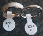 2 ringen in RVS maat 9/maat 19, Neuf, Enlèvement ou Envoi, 18 à 19, Femme ou Homme