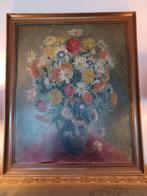 Grand tableau Fleurs Nature Morte + Cadre 1942, Antiquités & Art, Art | Peinture | Classique, Enlèvement